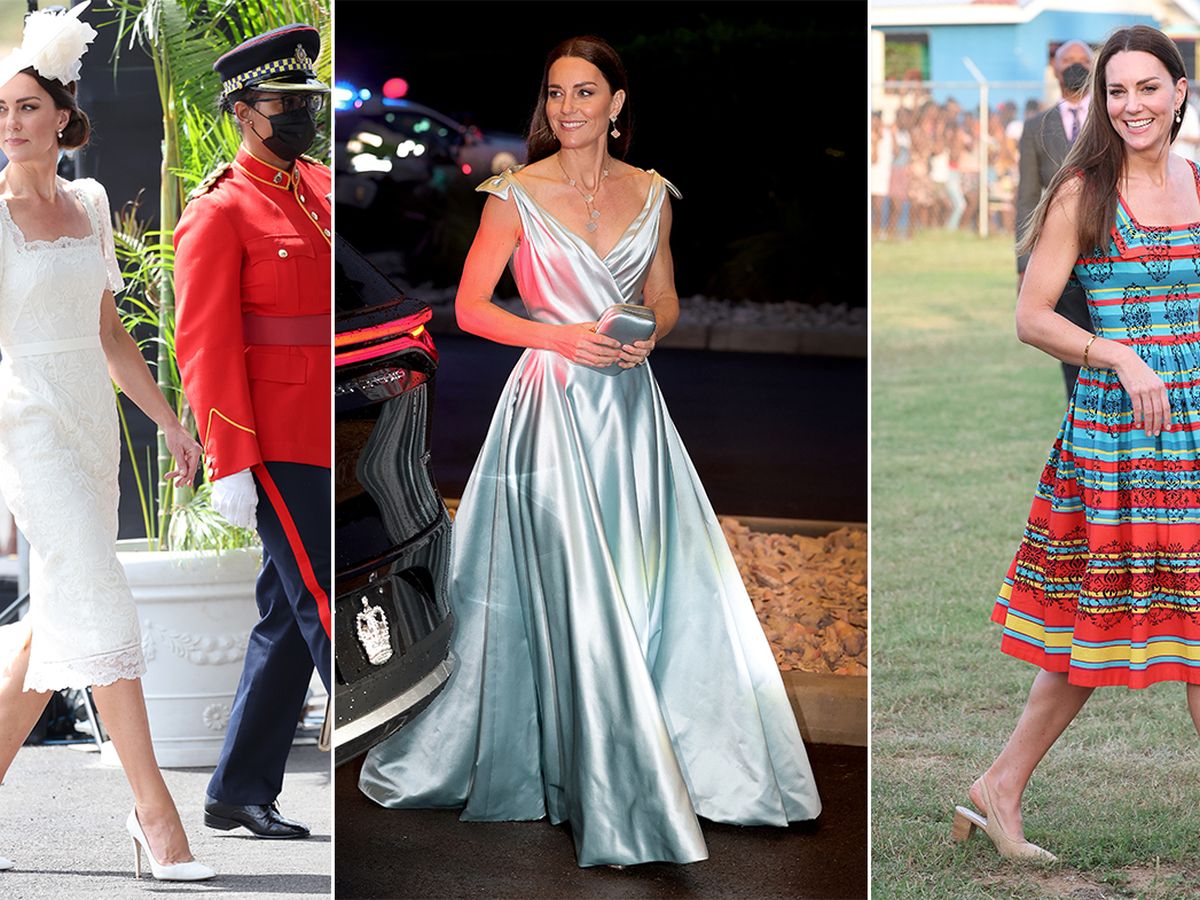 Kate Middleton wears colourful vintage dress to visit Trench Town