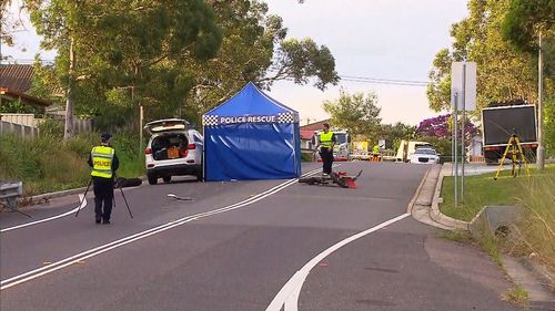 A motorcylist died after a crash with a police car this morning.