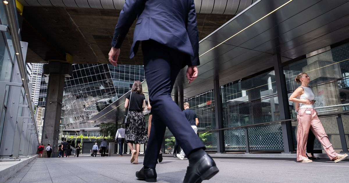 Number of Aussie workers in office full-time doubles in a year