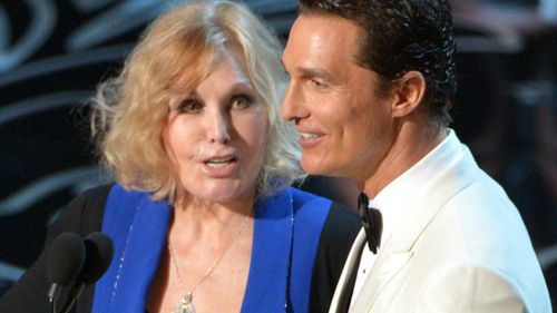 Kim Novak and Matthew McConaughey at the 2014 Oscars. (AAP)