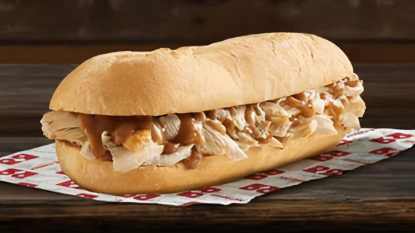 red rooster chicken and gravy roll