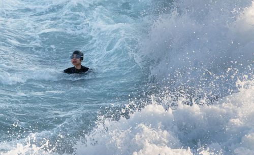 The local woman was fighting for life in the dangerous surf at Bronte Beach yesterday morning.