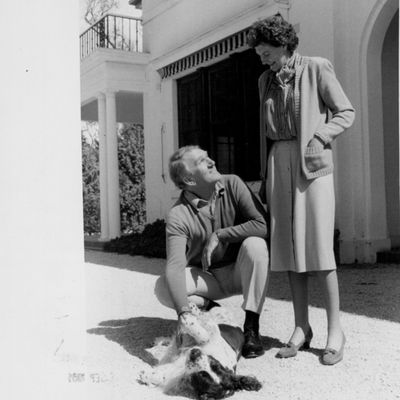 Malcolm Fraser with Droopy