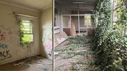 Nature has overtaken some parts of the school, which has not been used in 50 years.