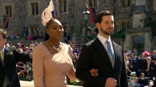 Serena Williams looked stunning in this creation and was accompanied by husband 