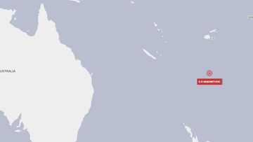 Earthquake strikes south of Fiji Islands.