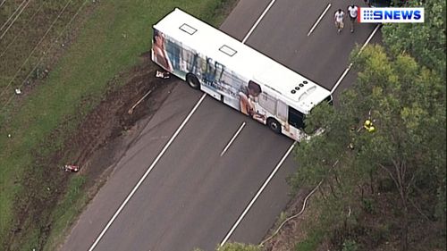 The bus was transporting children to school. (9NEWS)