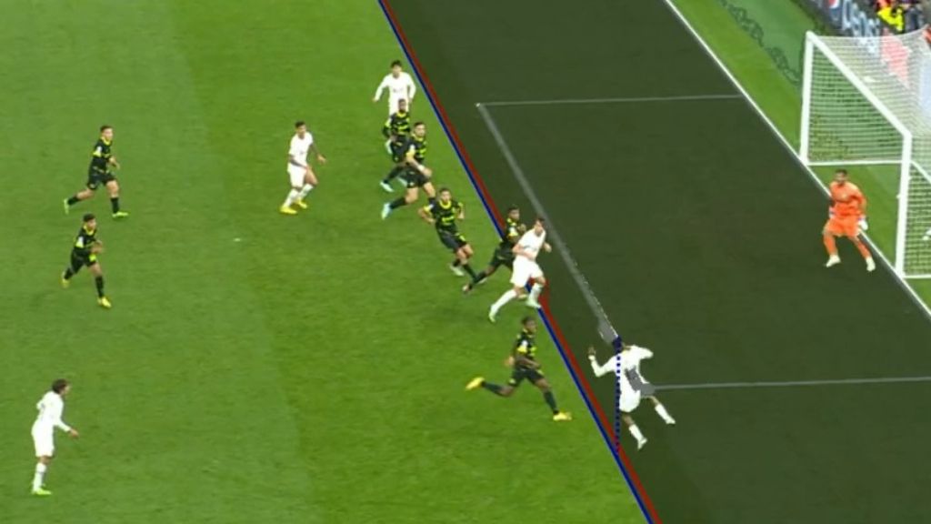 Harry Kane&#x27;s goal was disallowed for offside.