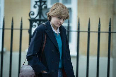 Emma Corrin as Lady Diana Spencer as seen on Netflix's The Crown Season 4. 