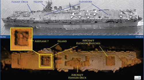 'Amazingly intact' WWII aircraft carrier found in Pacific