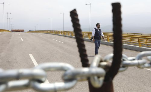 Venezuela bridge blockaded