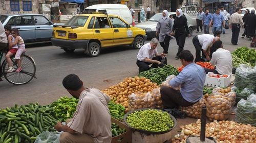 A thriving market in Damascus in 2007. (Getty)