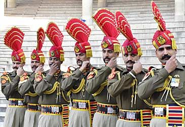 The Wagah-Attari ceremony takes place on India's border with which country?