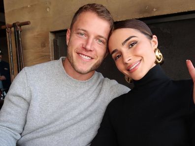 Olivia Culpo with partner Christian McCaffrey