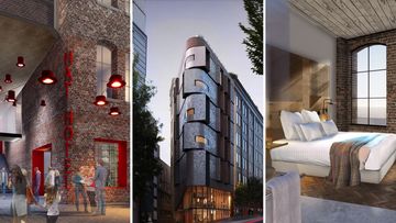 Some of the proposed designs for a hotel development at Randle Street, Surry Hills.