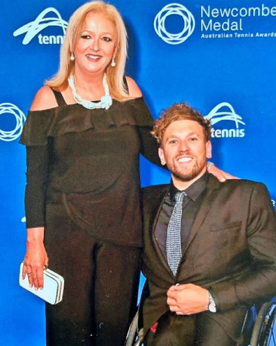 Dylan Alcott disability with his mother