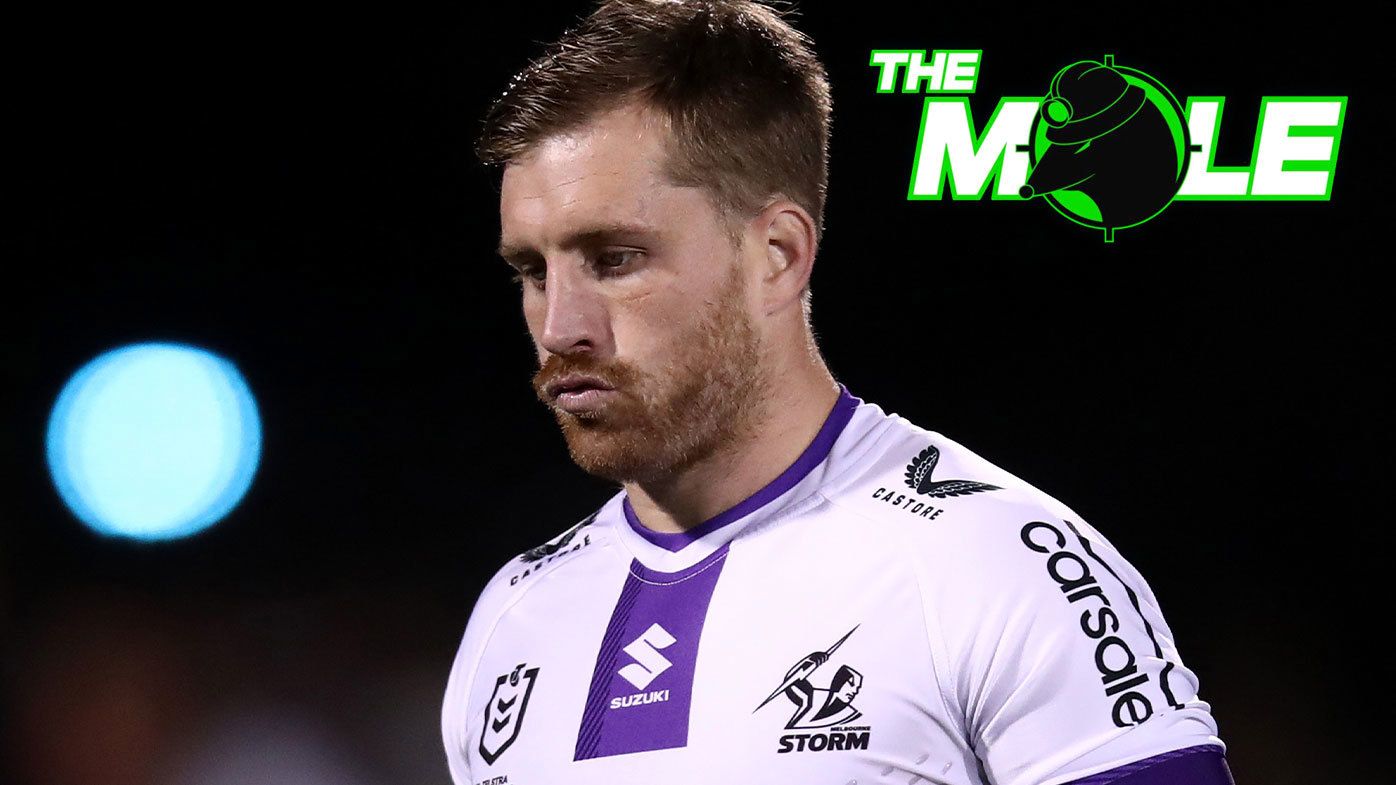 Cameron Munster pictured in action for the Melbourne Storm during the 2023 NRL season