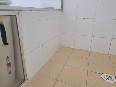 moudly shower grout
