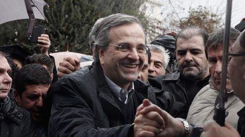 Greek Prime Minister Antonis Samaras, leader of the conservative New Democracy party. (AAP)