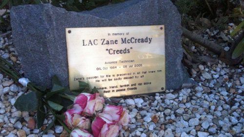 Zane McCready's grave.(Supplied)