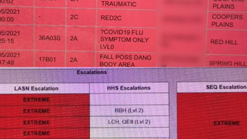 The new revelations coming as the Royal Brisbane and Women&#x27;s Hospital&#x27; Emergency Ward today remained at an internal code yellow, with more than 191% capacity. 