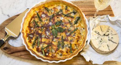 Recipe: <a href="http://kitchen.nine.com.au/2017/08/18/10/43/pumpkin-tart-with-gorgonzola" target="_top">Pumpkin Gorgonzola tart</a>