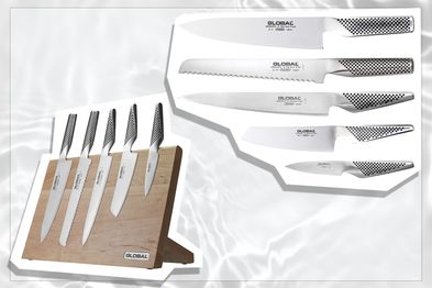 Global Takumi 6-Piece Maple Knife Block Set