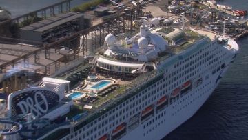 The first cruise ship in more than two years is preparing to sail out of Sydney Harbour.