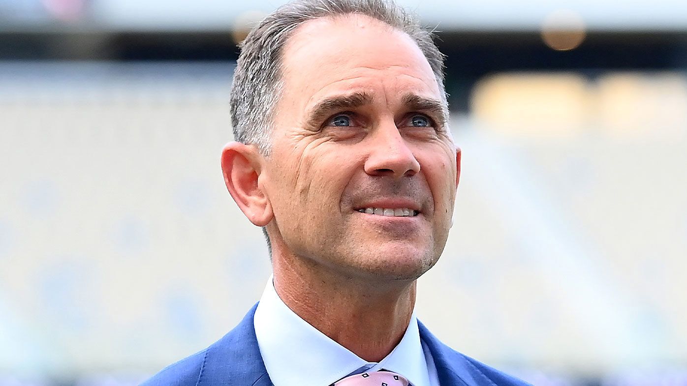 Justin Langer pictured ahead of the Perth Test in 2022