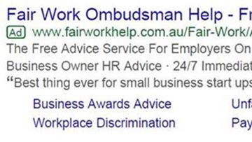 An example of the Google Ads run by Employsure.