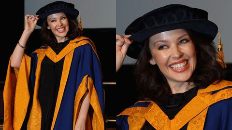 It's Dr Minogue! Kylie gets an honorary doctorate