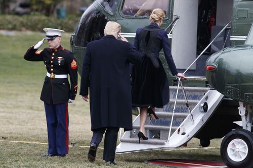 Trump makes unannounced trip to Delaware to welcome home fallen Navy SEAL