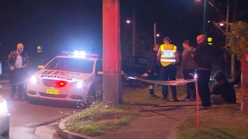 The woman was injured after falling onto the footpath attempting to get back into her van. Picture: 9NEWS