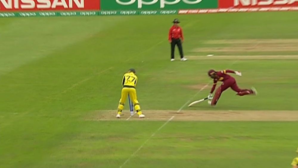 Aussies robbed of certain run out against West Indies at cricket world cup