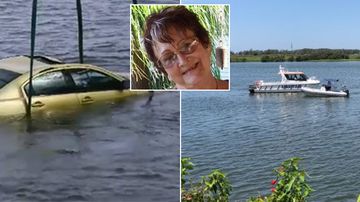 Mother and son dead after car plunged backwards into river