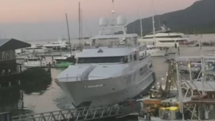 superyacht moatize crash