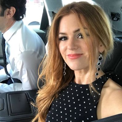 Isla Fisher jokingly crops Sacha Baron Cohen out of her Valentine's Day post.