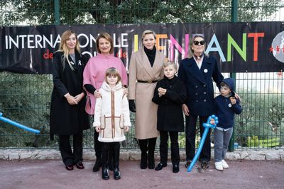 Princess Charlene marks World Children's Day with her eight-year-old twins