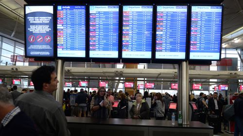 Air traffic control issues hit Sydney Airport after 5am. (9NEWS)