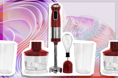 9PR: Healthy Choice Stick Hand Blender, Red