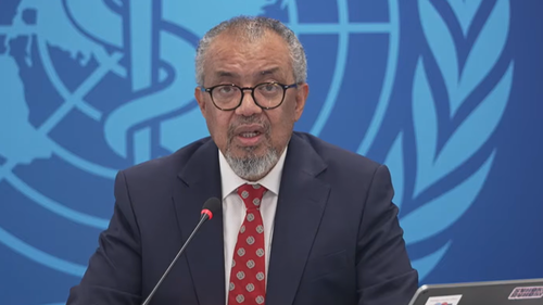 WHO genel direktörü Dr. Tedros Adhanom Ghebreyesus.