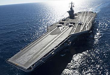 Which navy has 11 of the world's 20 aircraft carriers in service?
