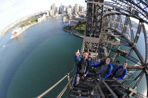 Scenic World won the $50-million dollar a year contract, with promises of new climb routes and new technology. Picture: BridgeClimb