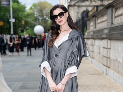 NEW YORK, NEW YORK - MAY 20: Anne Hathaway attends Louis Vuitton Cruise 2027 at the Frick Collection on May 20, 2026 in New York City. (Photo by TheStewartofNY/WireImage)