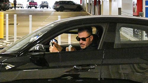 Jimmy Kimmel is seen on September 18, 2025 in Los Angeles, California.