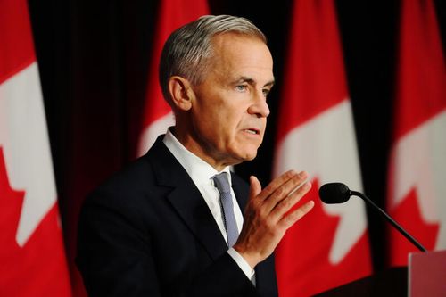 Canada Prime Minister Mark Carney makes a live address on Canada's plan to build a stronger economy in advance of the 2025 Budget, at the University of Ottawa in Ottawa