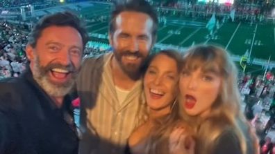 Hugh Jackman, Ryan Reynolds, Blake Lively and Taylor Swift