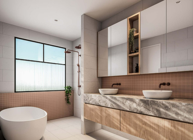 Luxury townhouses in Burleigh Heads, Queensland, estimated to be completed in late 2023.