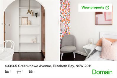 Elizabeth Bay real estate Domain apartment stylish affordable