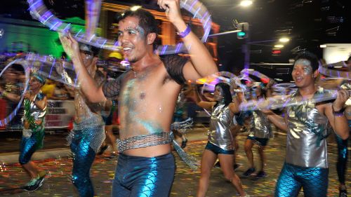 Police are expecting record crowds at tonight's Mardi Gras. (AAP)